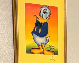"Donald Duck", Signed By Artist Dick Ruhl