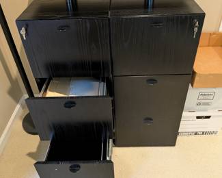 FILING CABINET MATCHES DESK SET