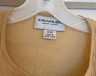 DETAIL OF UNGARO LINEN BLOUSE