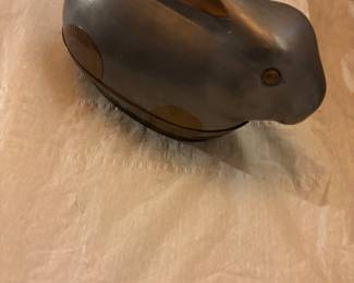 BRONZE AND PEWTER BUNNY