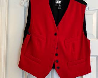 DKNY RED VEST WITH TAGS