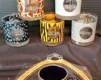 Five Art Safari Big Game Glasses, Grecian Cup
