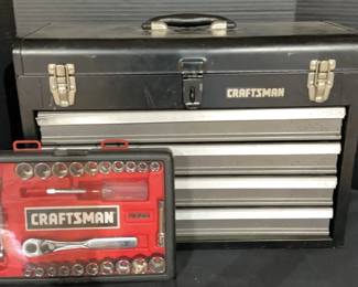 Craftsman Ratchet Set And Craftsman 4 Drawer Toolbox