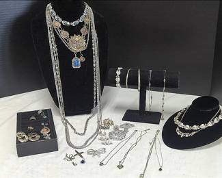 Silver Toned Costume Jewelery