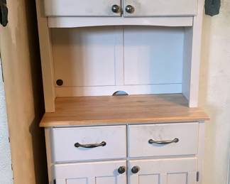 White Kitchen Hutch Pantry