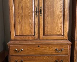 LazEBoys Kincaid Governors Oak Armoire