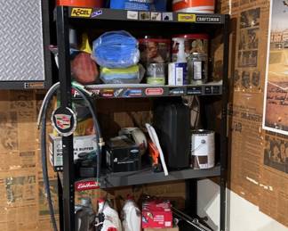Garage Shelving And Contents