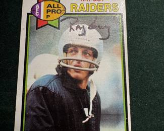 Ray Guy Signed 1979 Topps Football Card 50 Oakland Raiders