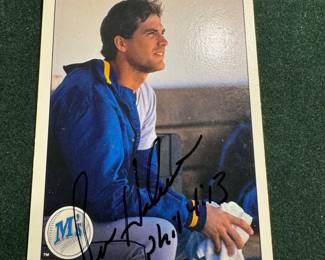1990 Mariners Upper Deck Brian Holman Signed Baseball Card