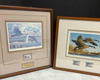 1986 Utah Waterfowl Stamp Artist Proof 75 100, Leon Parson Art 1990 Colorado Duck Stamp Print