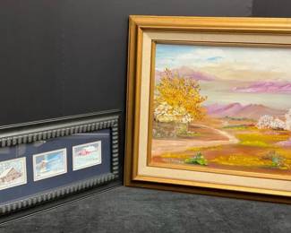 Desert Oil On Canvas by Elsie Butsko Digital Glass Artwork by Stushie Art