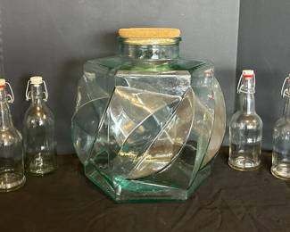 FlipTop Bottles Large Glass Jar