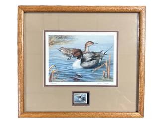 Sixth Year Limited Edition Print Of 1991 South Dakota Waterfowl Stamp