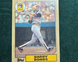1987 Barry Bonds Rookie Card, 320.