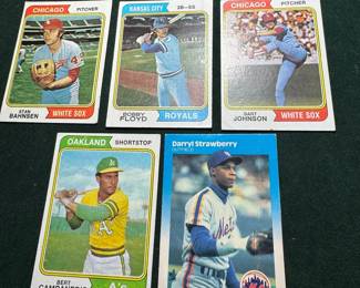 Lots of 5 Baseball Player Card