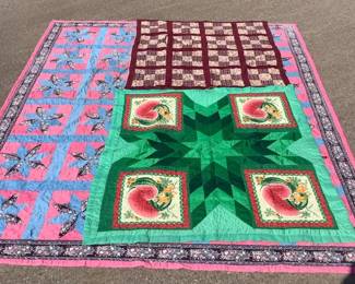 Three Handmade Quilts