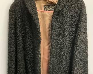 Vintage Black Sheep Wool Cape