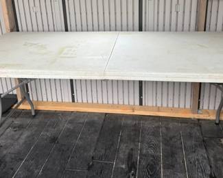 Folding Table Plastic Metal