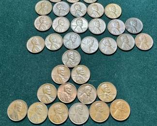 1960s Pennies 34 Total Count