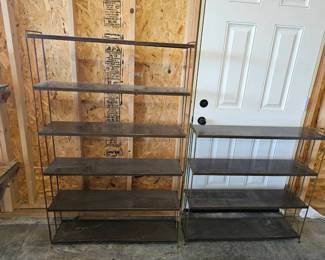 2 Metal Shelving Units