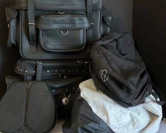 Faux Leather Motorcycle Bags Cover