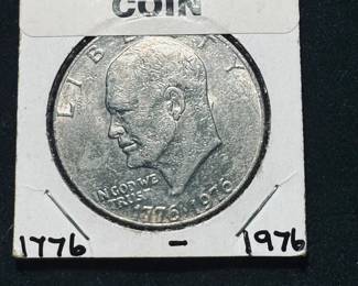 IKE BiCentennial Silver Dollar