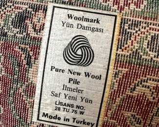 Wool area rug, Turkish, 8'4" x 11'6"