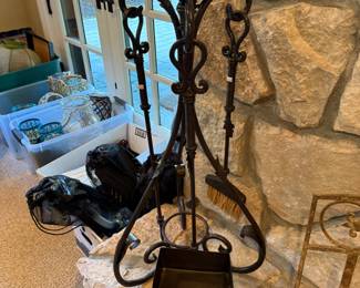 Wrought Iron Fire Wood Holder 