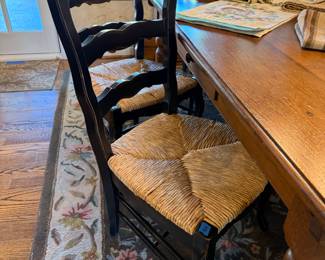 Farmhouse Table & Chairs (6 chairs +2 leafs)