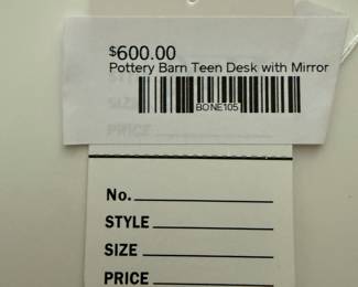 Pottery Barn Teen Desk with Mirror 