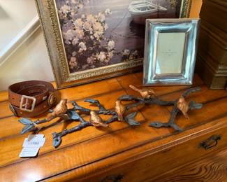 Cast Iron Birds on Branch Wall Hanging