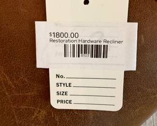 Restoration Hardware Recliner 