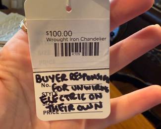 Wrought Iron Chandelier 