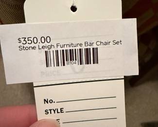 Stone Leigh Furniture Bar Chair Set 