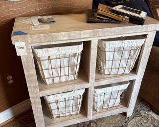 Cubby Dresser with Baskets 