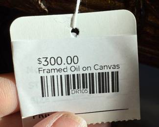 Framed Oil on Canvas 