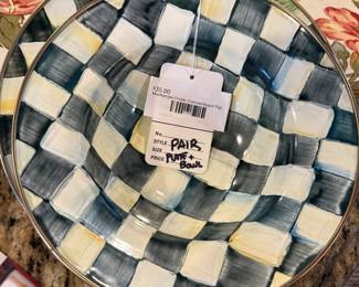 MacKenzie - Childs Checkerboard Plate 