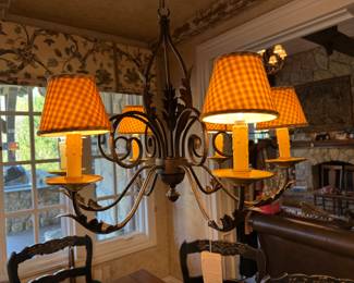 Wrought Iron Chandelier 