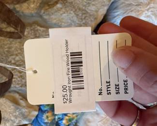 Wrought Iron Fire Wood Holder 