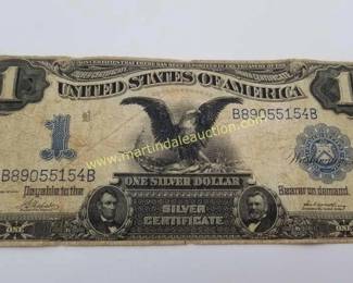 1899 series Black Eagle silver certificate one dollar bill