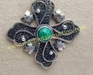 Sterling silver Jerusalem pendant