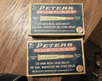 Vintage Ammo Boxes,  (full)