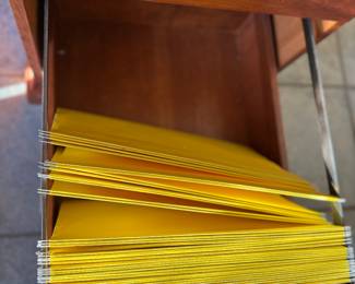 file drawer in desk 
