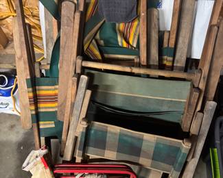 vintage folding chairs