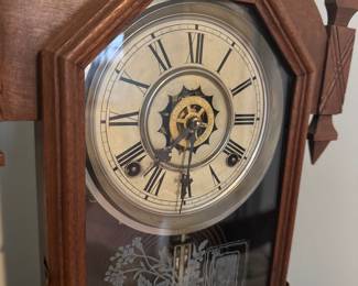 close up of the face of clock