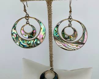 Abalone shell earrings
