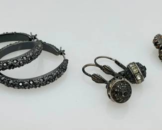 Marcasite and Hinestone Earrings