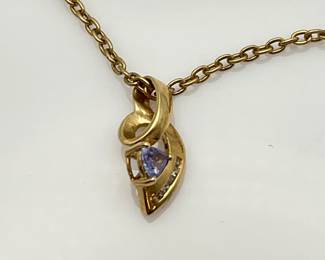 Tanzanite and Diamond Necklace