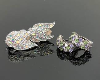 Vintage Rhinestone Earrings
