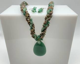 shell and sea glass necklace
